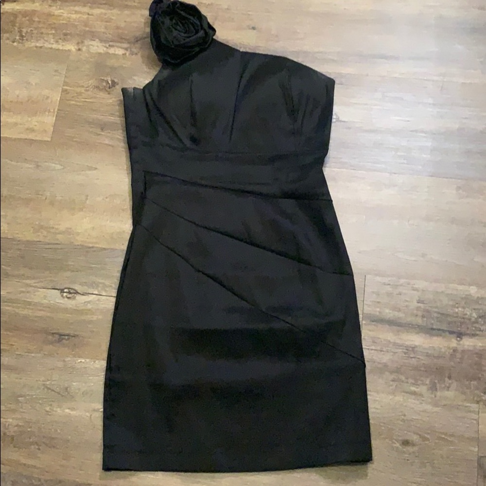 TwentyOne One Shoulder Short Black Dress Size M